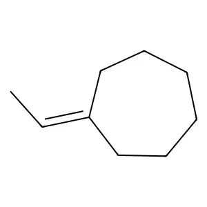 Ethylidenecycloheptane structure