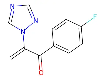 2-Propen-1-one, 1-(4-fluorophenyl)-2-(1H-1,2,4-triazol-1-yl)- structure