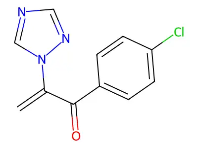 2-Propen-1-one, 1-(4-chlorophenyl)-2-(1H-1,2,4-triazol-1-yl)- structure