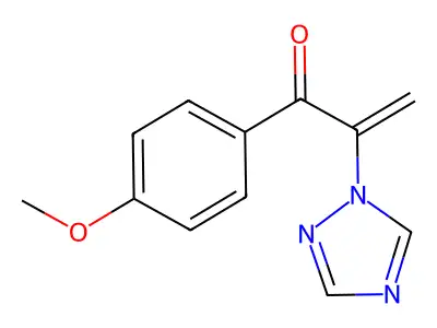 2-Propen-1-one, 1-(4-methoxyphenyl)-2-(1H-1,2,4-triazol-1-yl)- structure