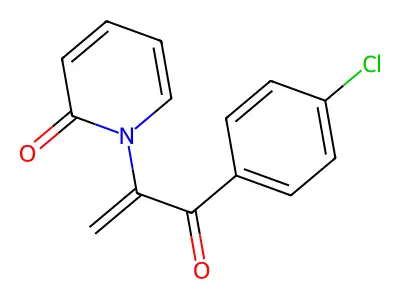 2(1H)-pyridinone, 1-(1-(4-chlorobenzoyl)ethenyl)- structure
