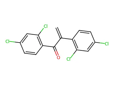 2-Propen-1-one, 1,2-bis(2,4-dichlorophenyl)- structure