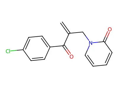 2(1H)-Pyridinone, 1-(2-(4-chlorobenzoyl)-2-propenyl)- structure