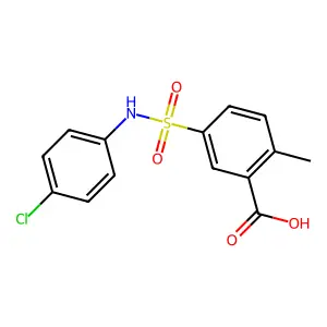 5-[[(4-chlorophenyl)amino]sulfonyl]-2-methylBenzoic acid structure