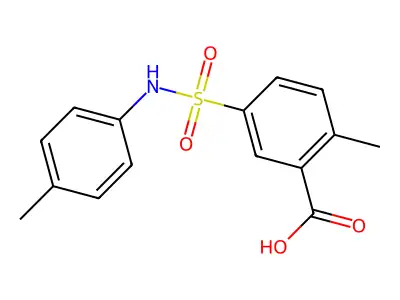 2-Methyl-5-[(4-methylphenyl)sulfamoyl]benzoic acid structure