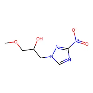 1,2,4-Triazole,3-nitro-1-(2-hydroxy-3-methoxy)PR structure