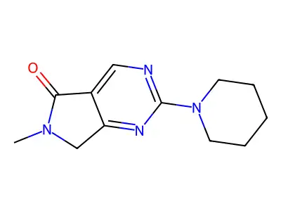 5H-Pyrrolo(3,4-d)pyrimidin-5-one, 6,7-dihydro-6-methyl-2-(1-piperidinyl)- structure