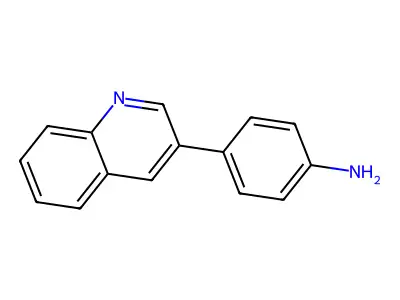 4-(3-Quinolinyl)aniline structure
