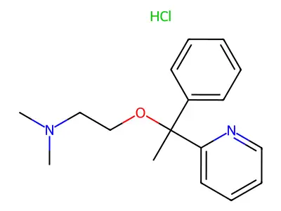 Doxylamine hydrochloride structure