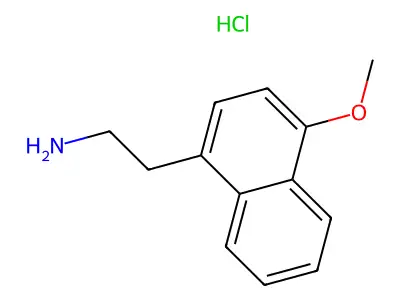 2-(4-Methoxynaphthalen-1-yl)ethan-1-amine hydrochloride structure