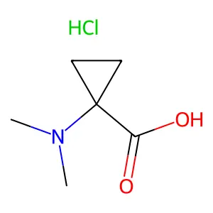 1-Dimethylamino-cyclopropanecarboxylic acid hydrochloride structure