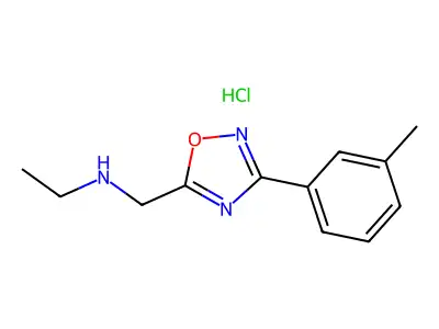 N-[[3-(3-methylphenyl)-1,2,4-oxadiazol-5-yl]methyl]ethanamine Hydrochloride structure