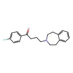 1-(4-fluorophenyl)-4-(1,2,4,5-tetrahydro-3H-3-benzazepin-3-yl)butan-1-one structure