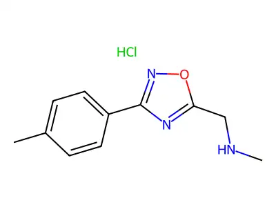 N-methyl-1-[3-(4-methylphenyl)-1,2,4-oxadiazol-5-yl]methanamine Hydrochloride structure