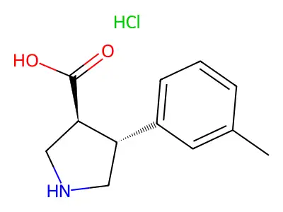 (3S,4R)-4-(o-Tolyl)pyrrolidine-3-carboxylic acid structure