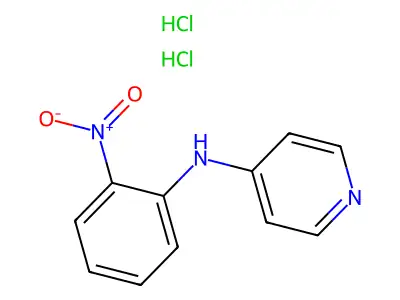 4-Pyridinamine, N-(2-nitrophenyl)-, hydrochloride (1:2) structure