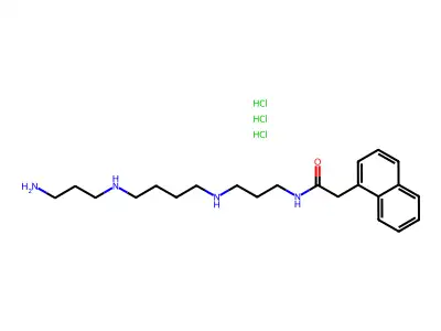 N-(3-((4-((3-Aminopropyl)amino)butyl)amino)propyl)-1-naphthaleneacetamide structure