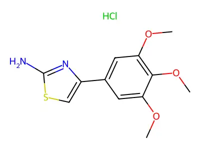 4-(3,4,5-三甲氧基苯基)-1,3-噻唑-2-胺 structure