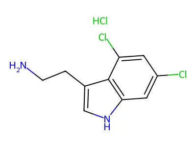 2-(4,6-dichloro-1H-indol-3-yl)ethanamine structure