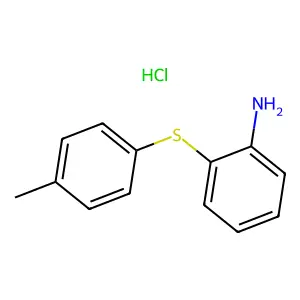 2-(4-Methylphenyl)sulfanylaniline;hydrochloride structure