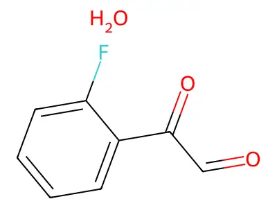 2-Fluorophenylglyoxal hydrate structure