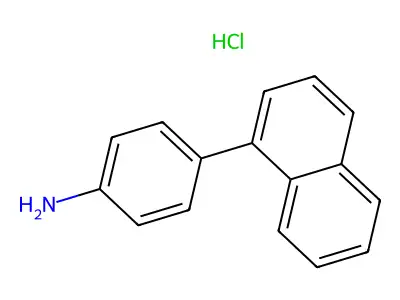 4-(Naphthalen-1-yl)benzenaminium chloride structure
