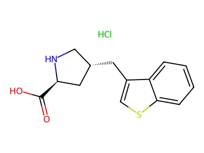 (R)-gamma-(3-Benzothienyl-methyl)-L-proline-HCl structure