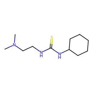 N-cyclohexyl-N'-[2-(dimethylamino)ethyl]thiourea structure