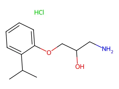1-Amino-3-(2-isopropylphenoxy)propan-2-ol hydrochloride structure