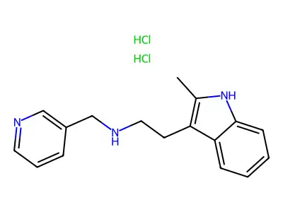 [2-(2-Methyl-1H-indol-3-yl)ethyl](pyridin-3-ylmethyl)amine dihydrochloride structure