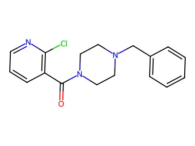 (4-Benzylpiperazin-1-yl)(2-chloropyridin-3-yl)methanone structure