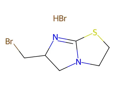 6-(Bromomethyl)-2,3,5,6-tetrahydroimidazo[2,1-b]thiazole hydrobromide structure