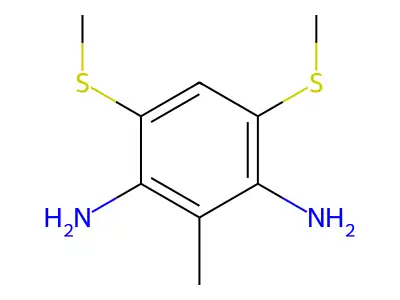 二甲硫基甲苯二胺 structure