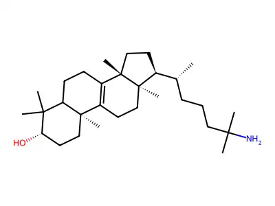 25-Aminolanosterol structure