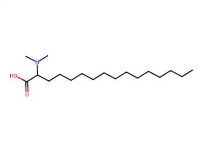 2-Dimethylamino-hexadecanoic acid structure