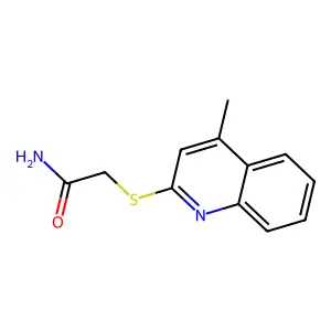 2-((4-甲基喹啉-2-基)硫代)乙酰胺 structure