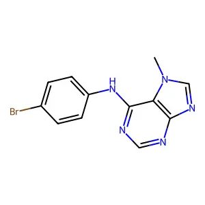 N-(4-Bromophenyl)-7-methyl-7H-purin-6-amine structure