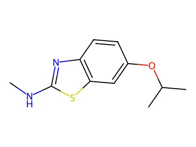 2-Benzothiazolamine, n-methyl-6-(1-methylethoxy)- structure