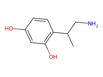 4-(1-Aminopropan-2-yl)benzene-1,3-diol structure