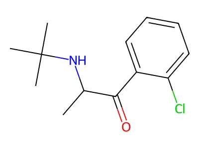 2-(Tert-butylamino)-1-(2-chlorophenyl)propan-1-one structure
