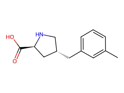 (2S,4R)-4-(3-Methylbenzyl)pyrrolidine-2-carboxylic acid structure
