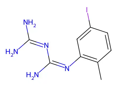 N-(5-Iodo-2-methylphenyl)triimidodicarbonic diamide structure