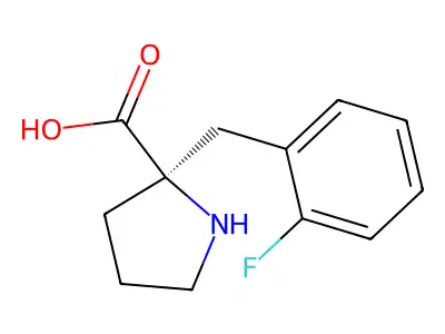 2-((2-Fluorophenyl)methyl)-L-proline structure