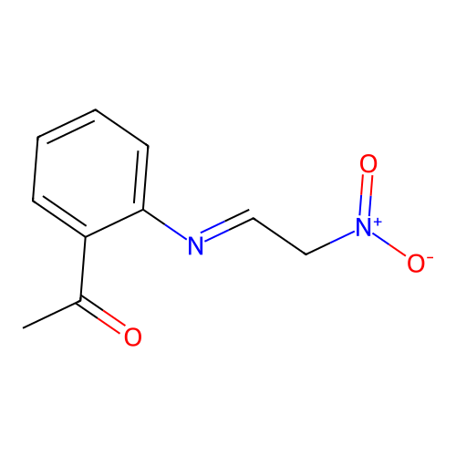 1-(2-{[(E)-2-nitroethylidene]amino}phenyl)ethanone structure