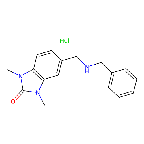 5-((benzylamino)methyl)-1,3-dimethyl-1H-benzo[d]imidazol-2(3H)-one hydrochloride structure