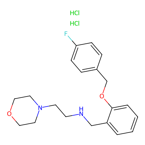 N-(2-((4-fluorobenzyl)oxy)benzyl)-2-morpholinoethanamine dihydrochloride structure