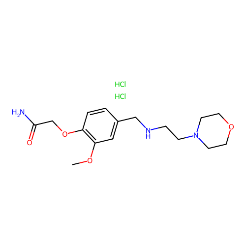 2-[2-methoxy-4-[(2-morpholin-4-ylethylamino)methyl]phenoxy]acetamide Dihydrochloride structure