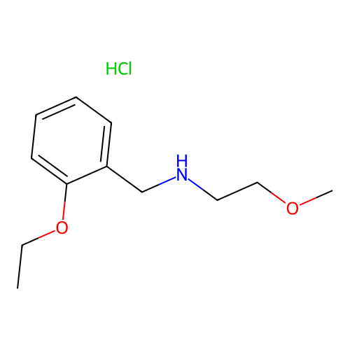N-(2-ethoxybenzyl)-2-methoxyethanamine hydrochloride structure