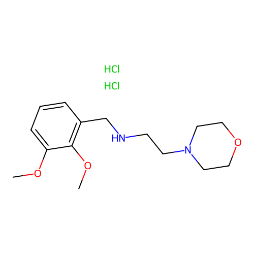 N-(2,3-dimethoxybenzyl)-2-morpholin-4-ylethanamine dihydrochloride structure