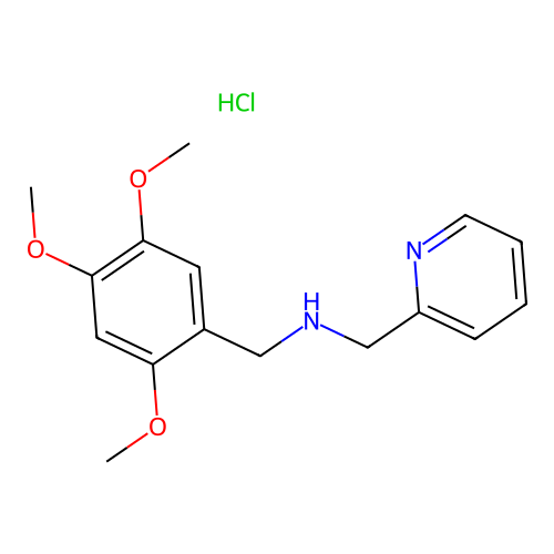 1-(pyridin-2-yl)-N-(2,4,5-trimethoxybenzyl)methanamine hydrochloride structure